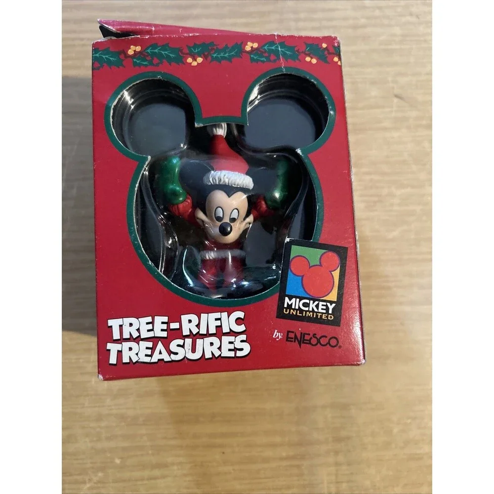 Mickey Unlimited Enesco Tree-Rific Treasures Ornaments (10) Must See!!!!